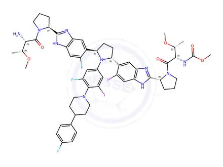 Chemical structure of Pibrentasvir impurity 6