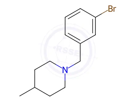 Chemical structure of 1-(3-Bromobenzyl)-4-methylpiperidine