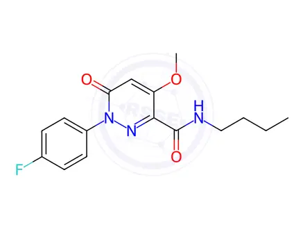 Chemical structure of N-Butyl-1-(4-fluorophenyl)-4-methoxy-6-oxo-1,6-dihydropyridazine-3-carboxamide