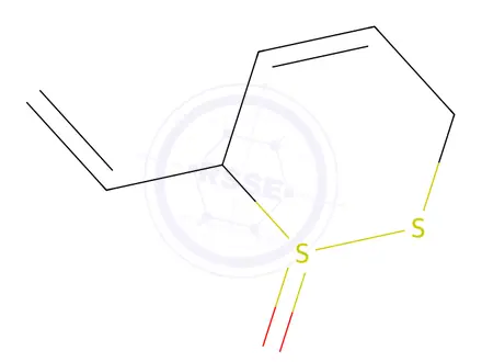 Chemical structure of 6-ethenyl-3,6-dihydrodithiine 1-oxide