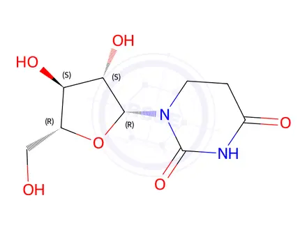 Chemical structure of 5,6-Dihydro-ara-uridine