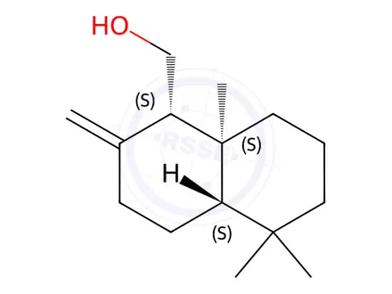 Chemical structure of (+)-Albicanol