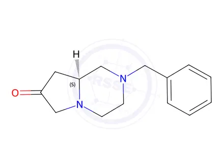 Chemical structure of (S)-2-Benzylhexahydropyrrolo[1,2-a]pyrazin-7(6H)-one