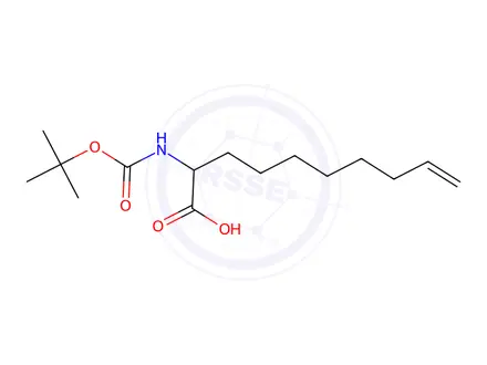 Chemical structure of 2-((tert-Butoxycarbonyl)amino)dec-9-enoic acid