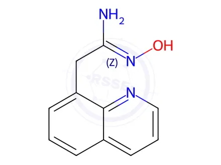 Chemical structure of n'-Hydroxy-2-(quinolin-8-yl)ethanimidamide