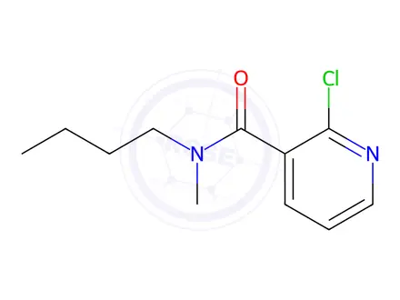 Chemical structure of N-butyl-2-chloro-N-methylnicotinamide
