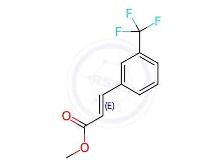 Chemical structure of (E)-Methyl 3-(3-(trifluoromethyl)phenyl)acrylate