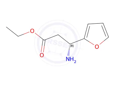 Chemical structure of Ethyl (R)-3-amino-3-(furan-2-yl)propanoate