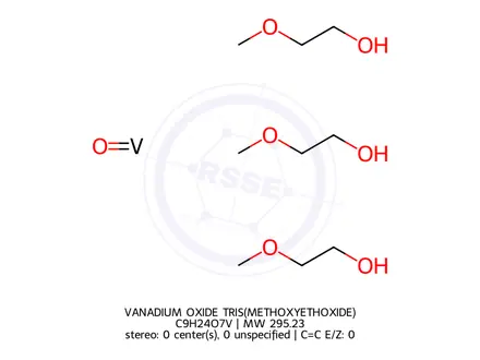 Chemical structure of VANADIUM OXIDE TRIS(METHOXYETHOXIDE)