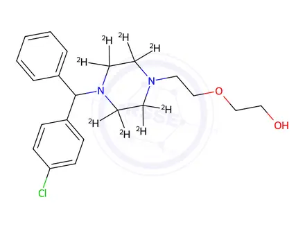 Chemical structure of Hydroxyzine D8