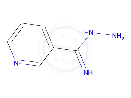 Chemical structure of N-aminopyridine-3-carboximidamide dihydrochloride