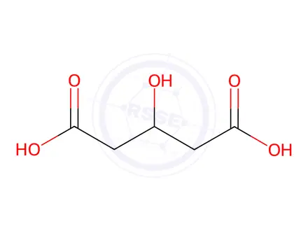 Chemical structure of 3-Hydroxyglutaric Acid