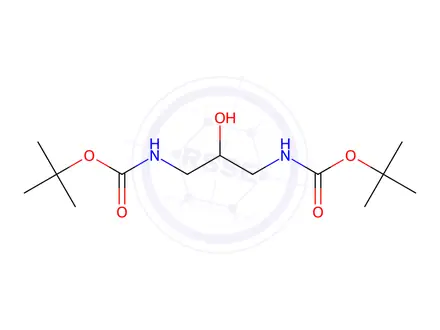 Chemical structure of Di-tert-butyl (2-hydroxypropane-1,3-diyl)dicarbamate