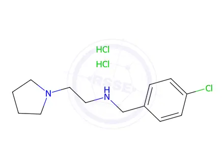 Chemical structure of [(4-Chlorophenyl)methyl][2-(pyrrolidin-1-yl)ethyl]amine Dihydrochloride