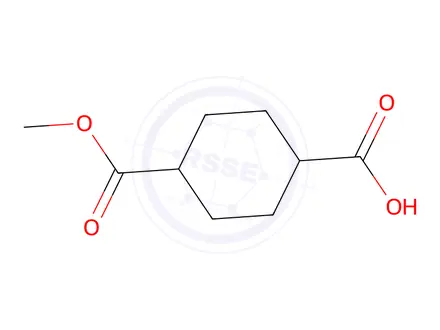 Chemical structure of 4-Carbomethoxy-cyclohexane-1-carboxylic acid