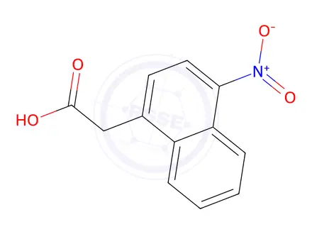 Chemical structure of 4-Nitro-1-naphthaleneacetic Acid