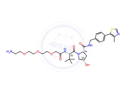 Chemical structure of (S,R,S)-AHPC-PEG3-NH2