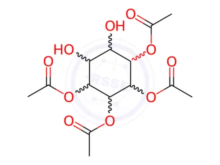 Chemical structure of 3,4,5,6-Tetra-O-acetyl myo-Inositol
