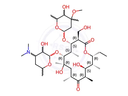 Chemical structure of Erythromycin EP Impurity M