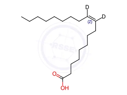 Chemical structure of Oleic acid-d2