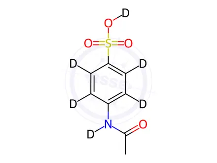 Chemical structure of 4-Acetamidobenzenesulfonic Acid-d