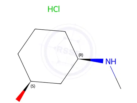 Chemical structure of (1S,3R)-3-Methylamino-cyclohexanol hydrochloride