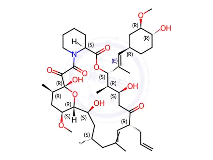 Chemical structure of Tacrolimus 15-DMT