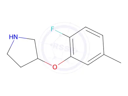 Chemical structure of 3-(2-Fluoro-5-methylphenoxy)pyrrolidine