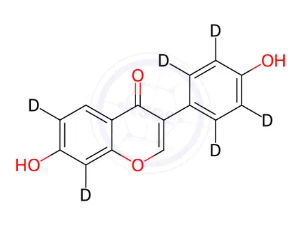Chemical structure of Daidzein-d6