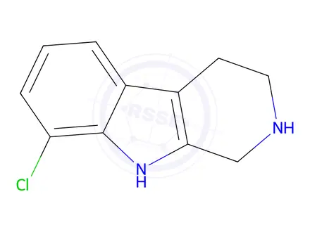 Chemical structure of 8-Chloro-2,3,4,9-tetrahydro-1H-pyrido[3,4-b]indole