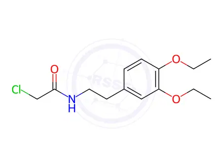 Chemical structure of 2-CHLORO-N-[2-(3,4-DIETHOXY-PHENYL)-ETHYL]-ACETAMIDE