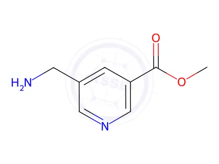Chemical structure of Methyl 5-(Aminomethyl)nicotinate Dihydrochloride