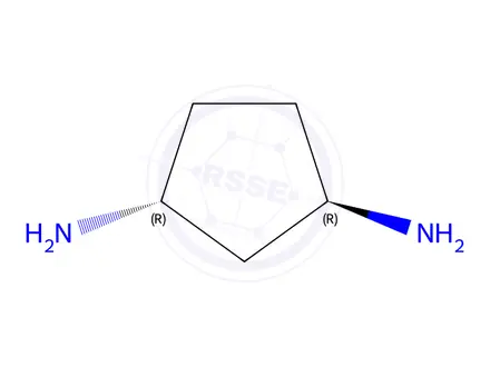 Chemical structure of 1,3-Cyclopentanediamine, (1R,3R)-