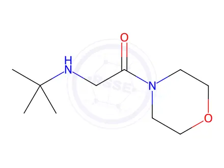 Chemical structure of Morpholine, 4-[[(1,1-dimethylethyl)amino]acetyl]-(9CI)