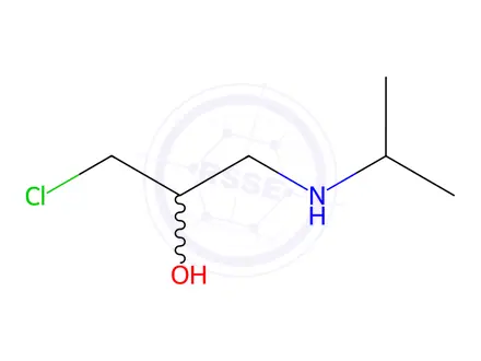 Chemical structure of 1-Chloro-3-(isopropylamino)propan-2-ol