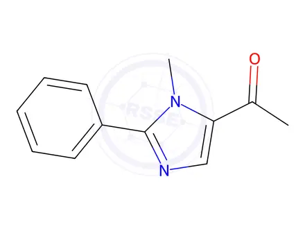 Chemical structure of 1-(1-Methyl-2-phenyl-1H-imidazol-5-yl)ethan-1-one