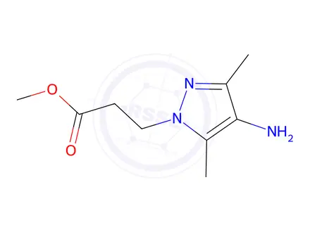 Chemical structure of methyl 3-(4-amino-3,5-dimethyl-1H-pyrazol-1-yl)propanoate