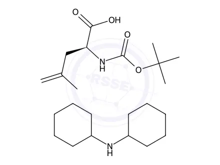 Chemical structure of Boc-4,5-dehydro-Leu-OH (dicyclohexylammonium) salt