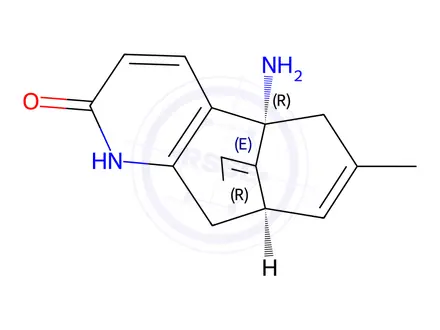 Chemical structure of (-)-Huperzine A