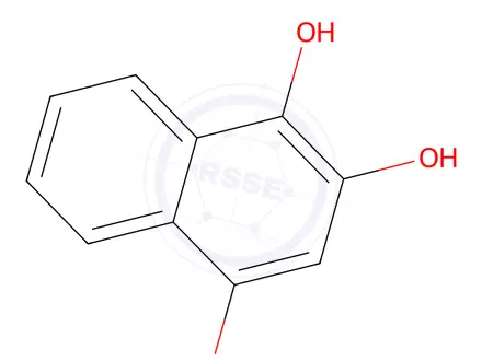 Chemical structure of naphthalene-1,2,4-triol