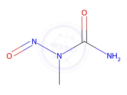 Chemical structure of 1-methyl-1-nitrosourea