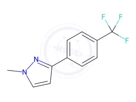Chemical structure of 1-Methyl-3-[4-(trifluoromethyl)phenyl]-1H-pyrazole