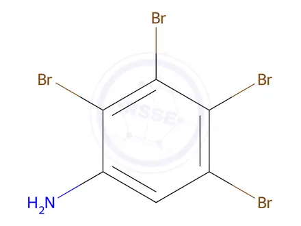 Chemical structure of 2,3,4,5-Tetrabromoaniline