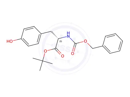 Chemical structure of Z-Tyr-OtBu·H2O