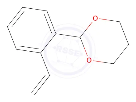 Chemical structure of 1,3-Dioxane,2-(2-ethenylphenyl)-(9CI)