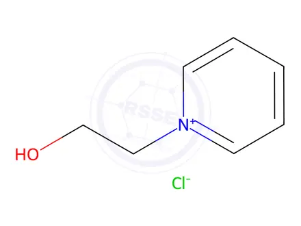 Chemical structure of 1-(2-hydroxyethyl)pyridinium chloride