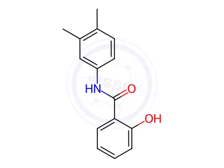 Chemical structure of N-(3,4-dimethylphenyl)-2-hydroxybenzamide