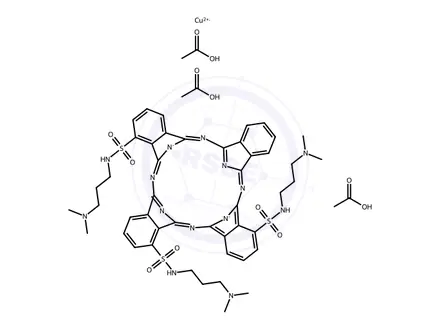 Chemical structure of ASTRA BLUE 6GLL