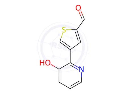 Chemical structure of 2-(2-Formylthiophen-4-yl)-3-hydroxypyridine