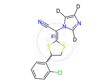 Chemical structure of Lanoconazole-d3